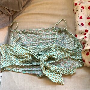 Beautiful halter top with gingham pattern